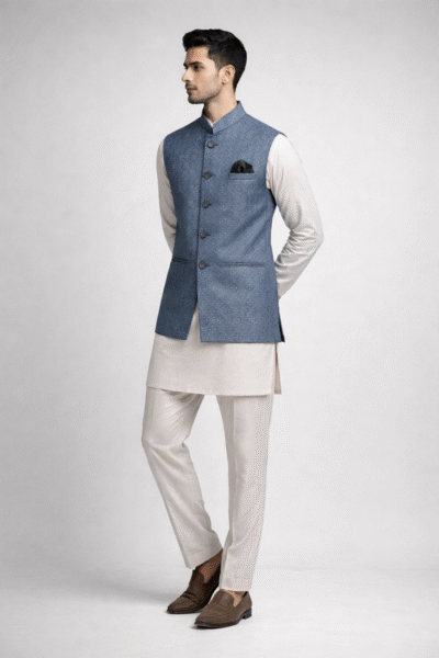 Royal Silk Nehru Jacket for Men