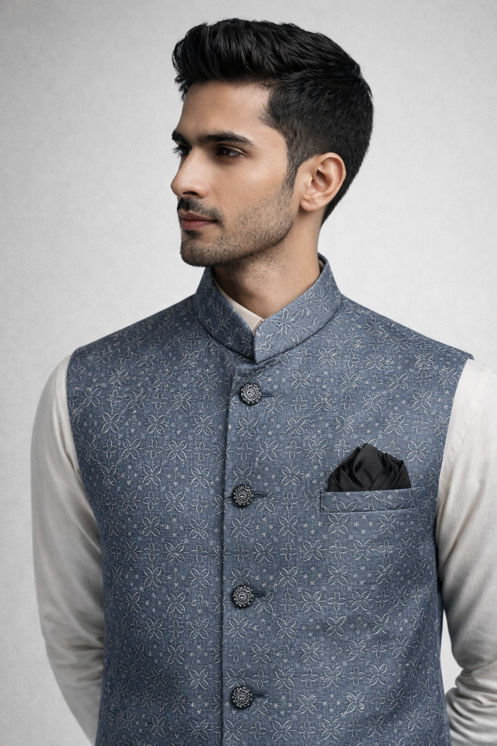 Royal Silk Nehru Jacket for Men